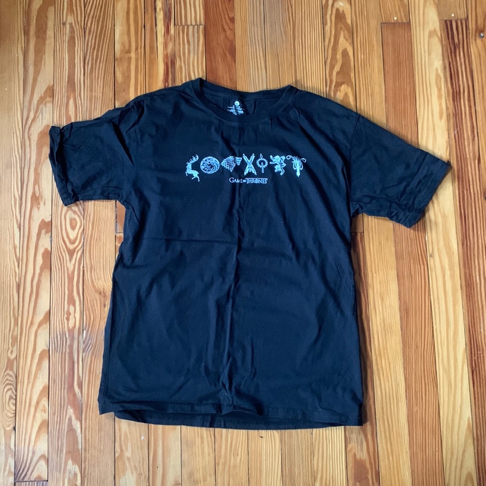 Game of Thrones mens XL black t shirt